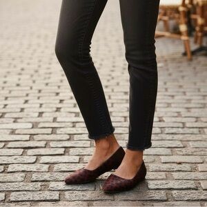 Franco Sarto Black and Red Leopard Flats
